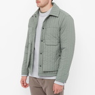 Craig Green Men's Quilted Worker Jacket in Light Green