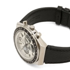Timex x Peanuts Q Chrono Watch in Silver/Black 