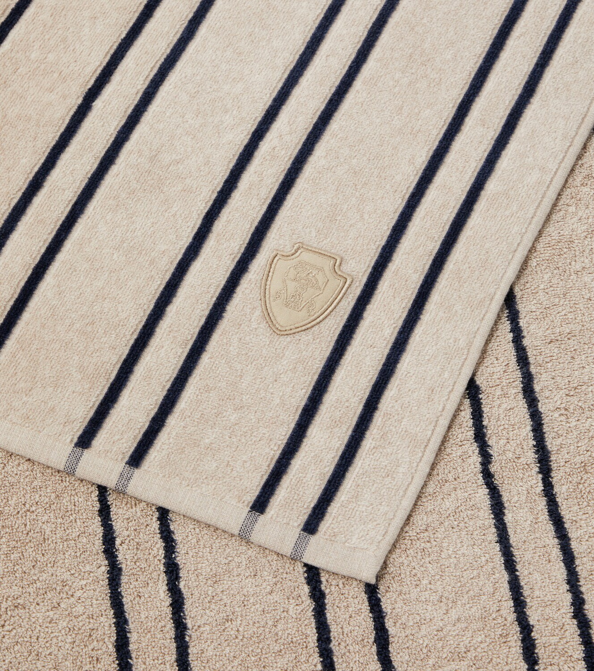 Brunello Cucinelli Striped cotton terry beach towel