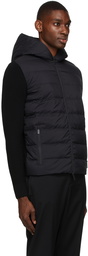 Moncler Black Wool & Down Jacket