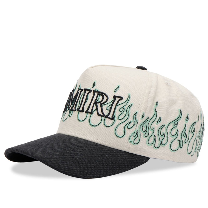 Photo: Amiri Men's Flames Baseball Cap in Ivory 