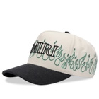 Amiri Men's Flames Baseball Cap in Ivory 