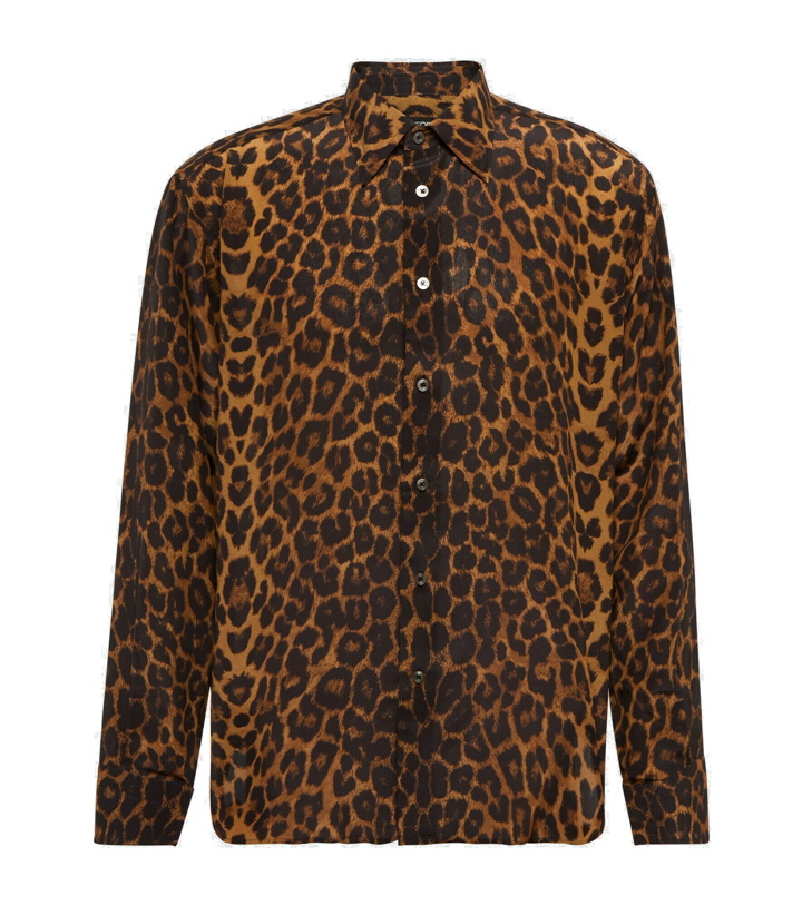 Photo: Tom Ford - Leopard-print silk shirt