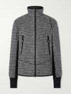 Moncler Grenoble - Checked Shell-Trimmed Fleece Mid-Layer - Gray