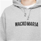 Wacko Maria Men's Middleweight Logo Hoodie in Grey