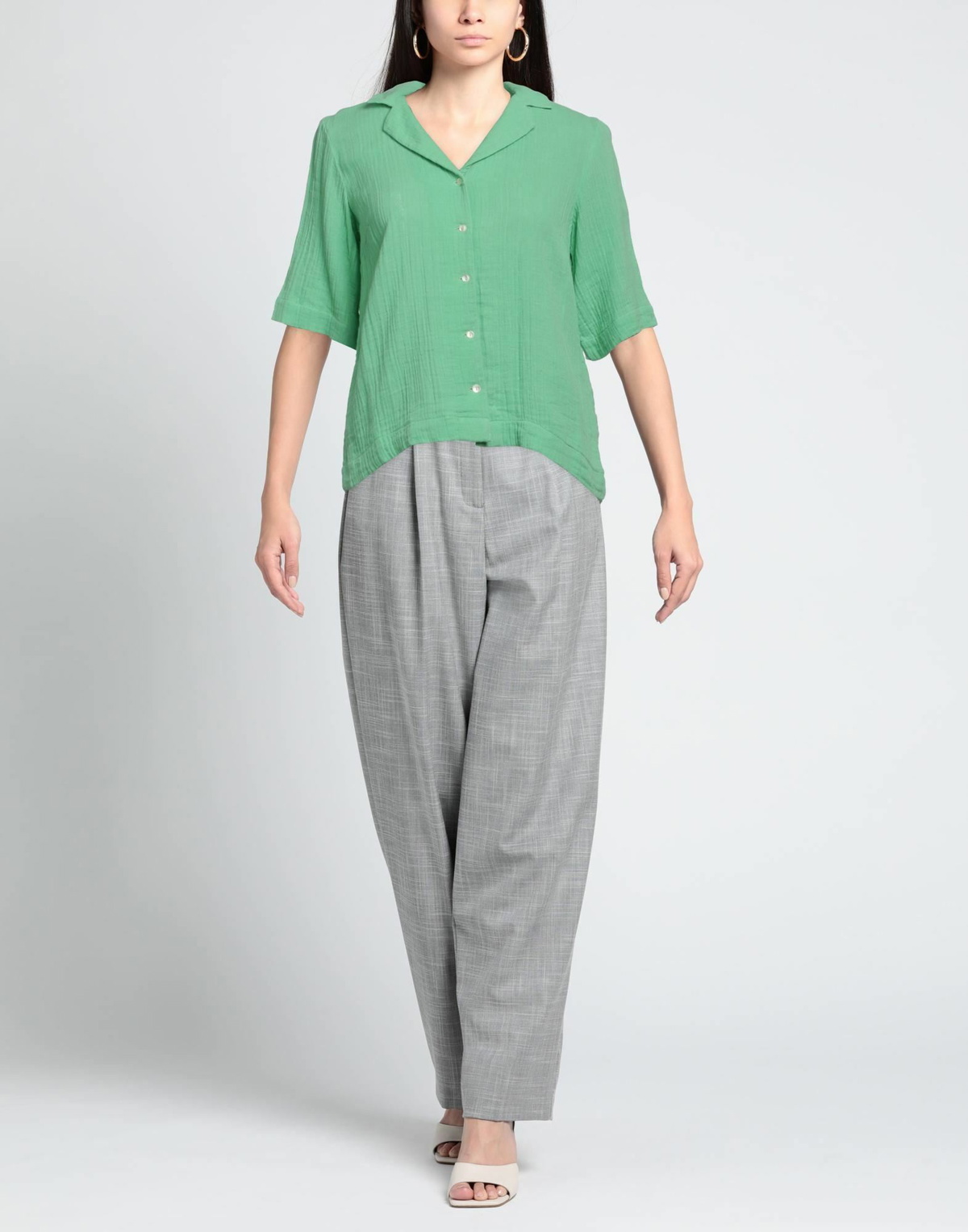 Pieces Womens Shirt in Green
