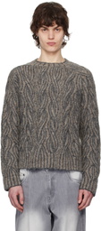 Eckhaus Latta Taupe Plait Sweater