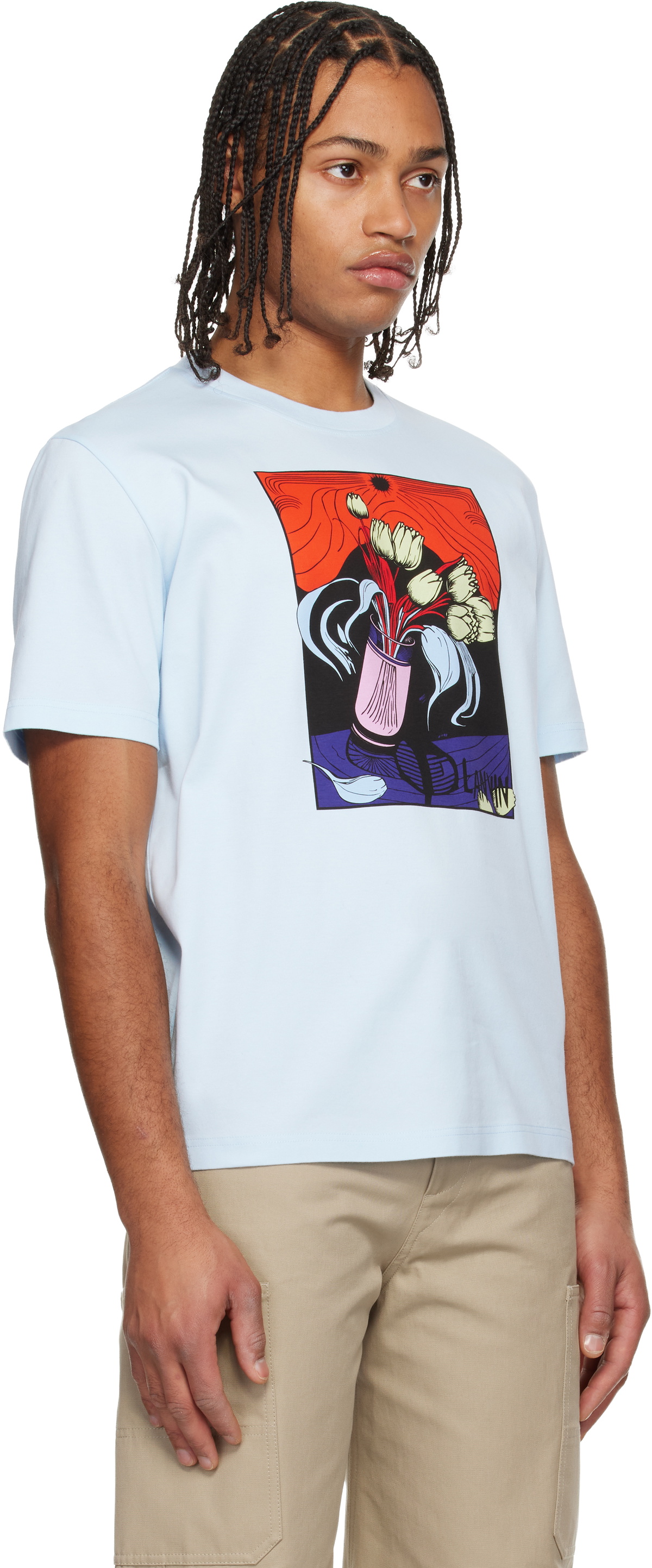 Lanvin Blue Vase Print T-shirt