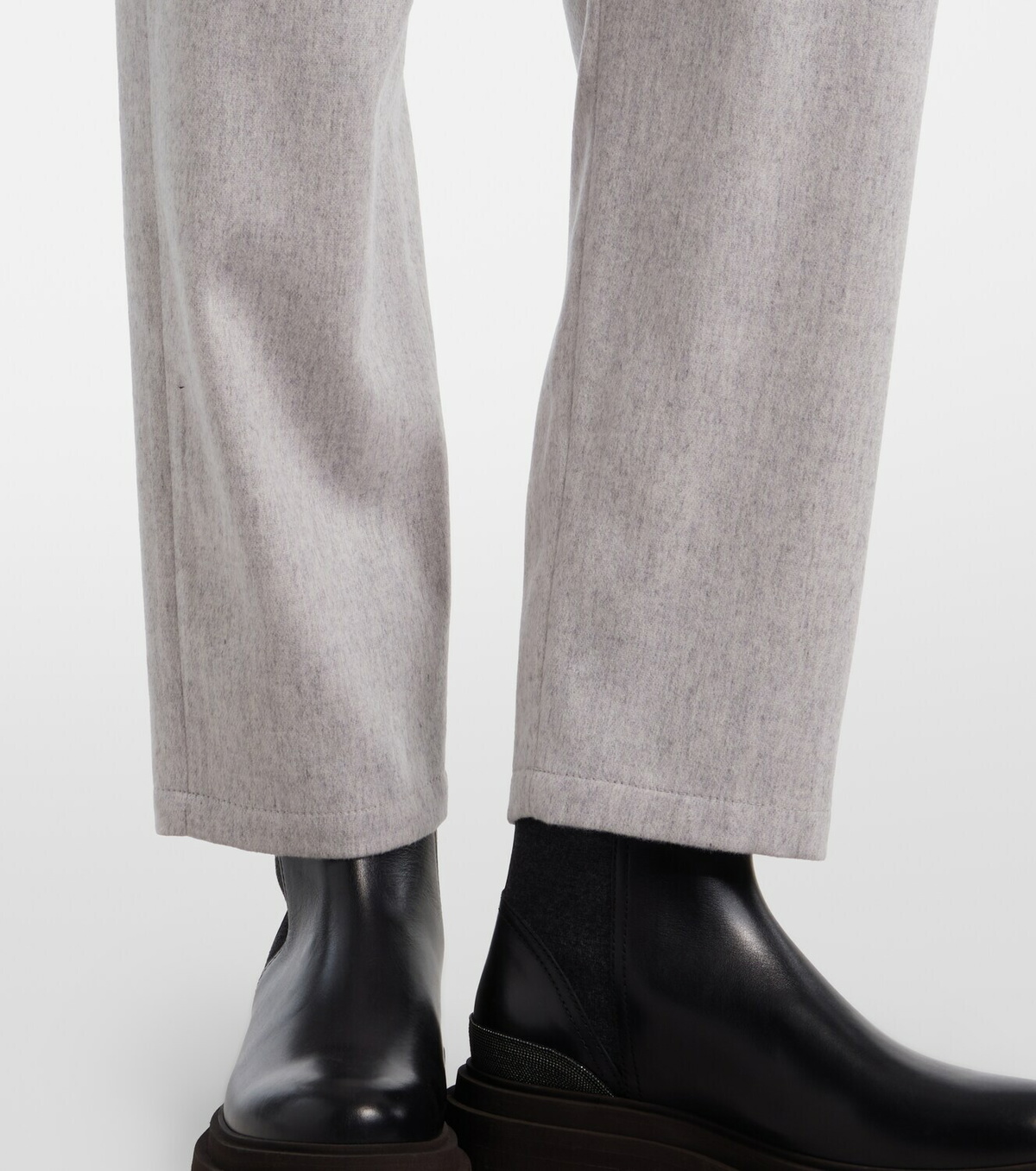 Brunello Cucinelli Monili wool tapered pants