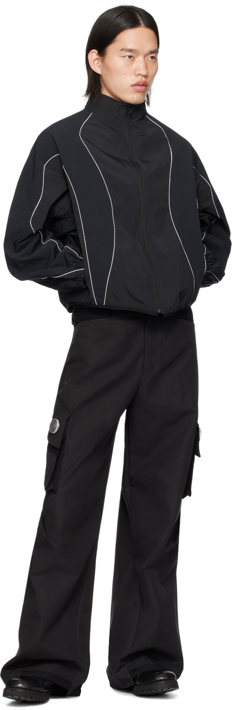 CMMAWEAR Black & Navy Piping Reversible Jacket CMMAWEAR