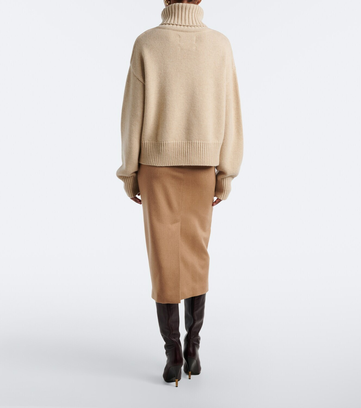 Max Mara Camel hair midi skirt