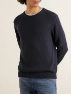 Eleventy - Cotton and Silk-Blend Sweater - Blue