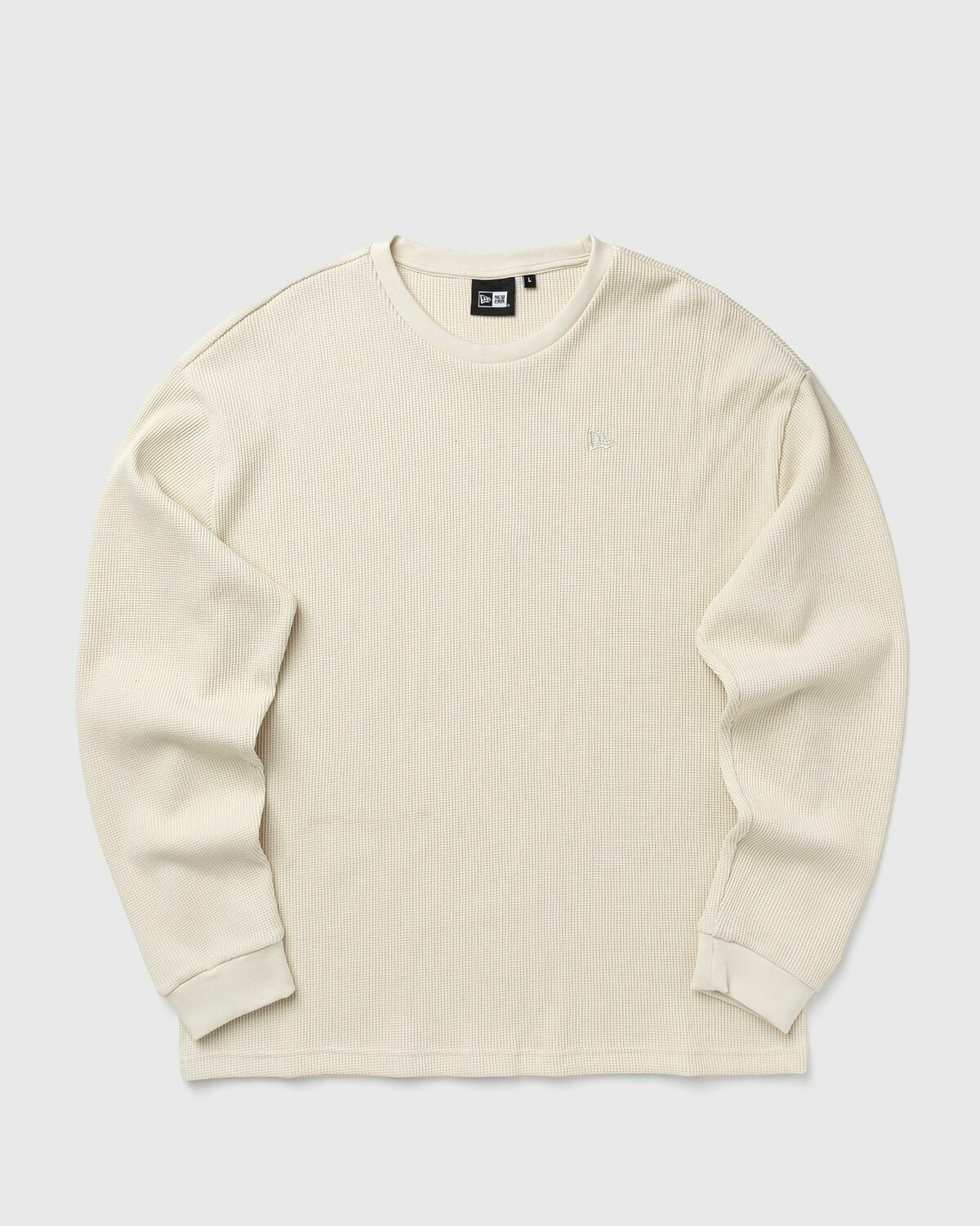 New Era NE LS WAFFLE TEE NEWERA White Mens Longsleefe