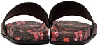 Moschino Brown Illustrated Animals Pool Slides