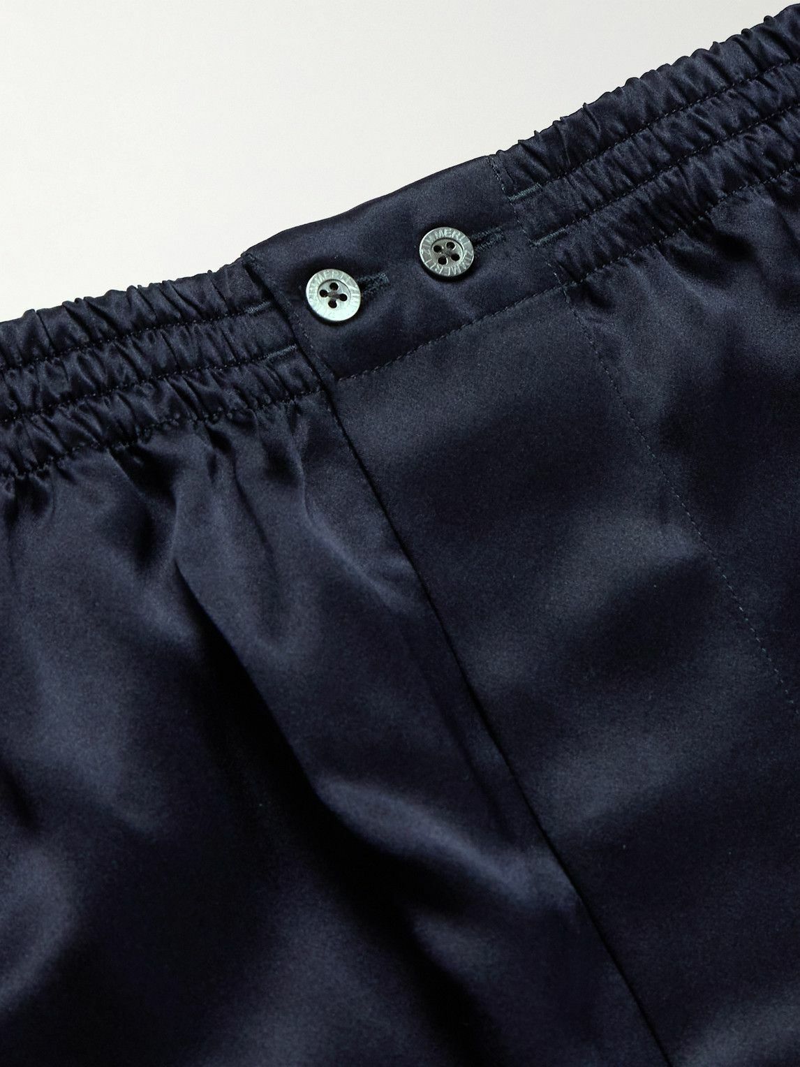 ZIMMERLI - Silk-Satin Boxer Shorts - Blue
