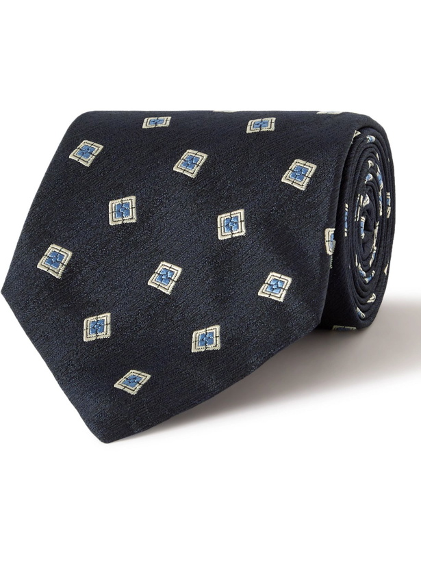 Photo: Turnbull & Asser - 9.5cm Silk-Jacquard Tie - Blue