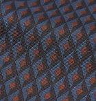 Dunhill - 8cm Textured Mulberry Silk-Jacquard Tie - Men - Blue
