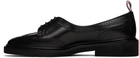 Thom Browne Black Low Throat Wingtip Derbys