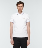 Moncler - Contrast trimmed cotton polo shirt