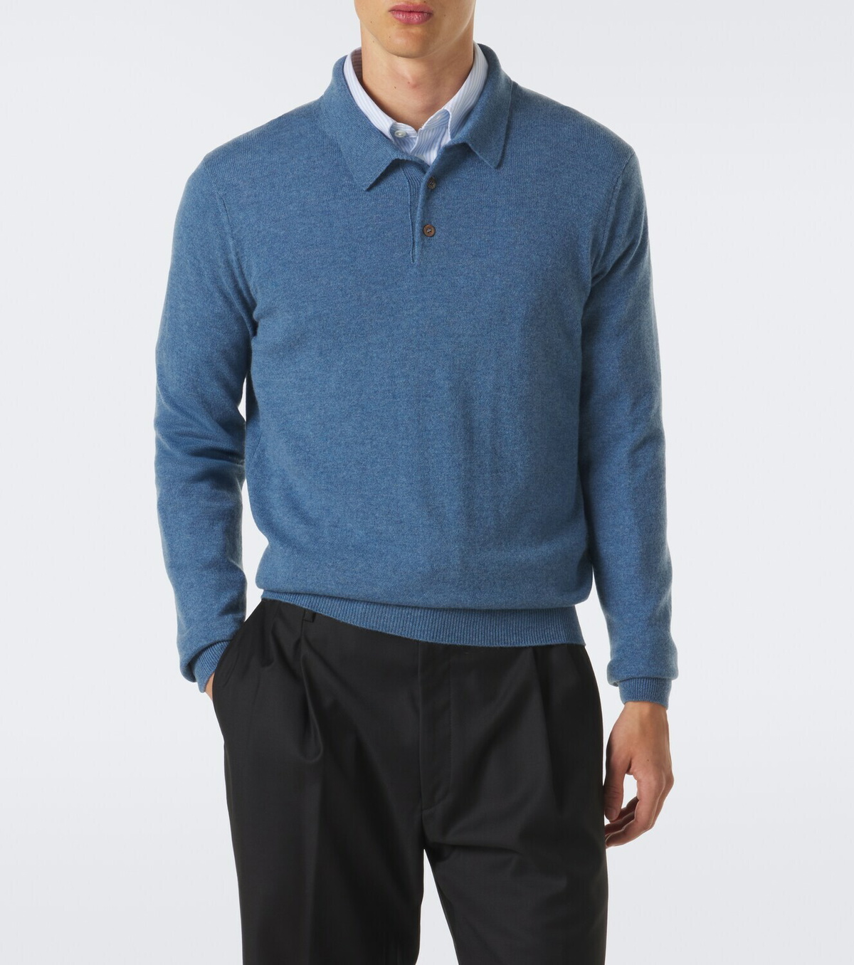 Rubinacci Cashmere polo sweater
