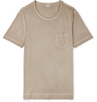 Massimo Alba - Panarea Garment-Dyed Cotton-Jersey T-Shirt - Men - Mushroom