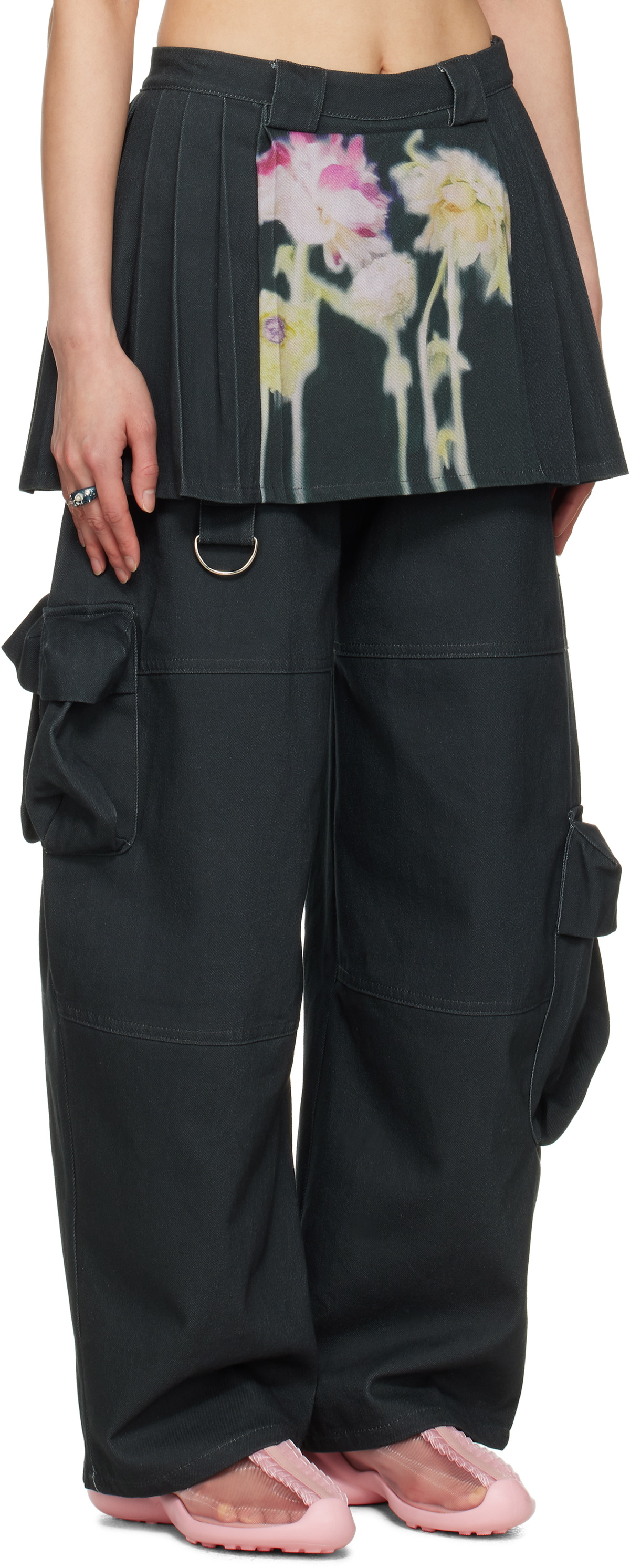 Collina Strada Black Lawn Skirt Cargo Pants
