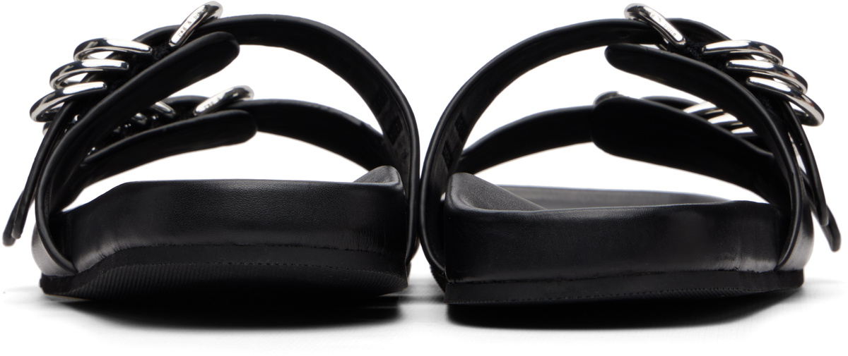 rag & bone Black Rue Leather Sandals