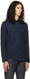 Vince Navy Pinstripe Shirt