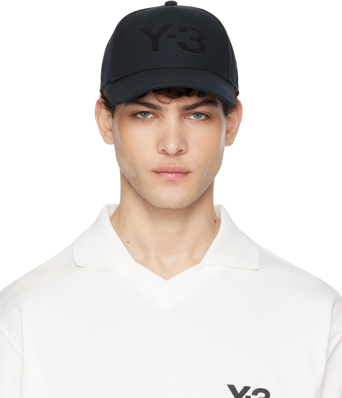 ★人気★【Y-3】3 STRIPE DOUBLE PEAK キャップ Black Cap with double peak Y-3 - Vitkac GB