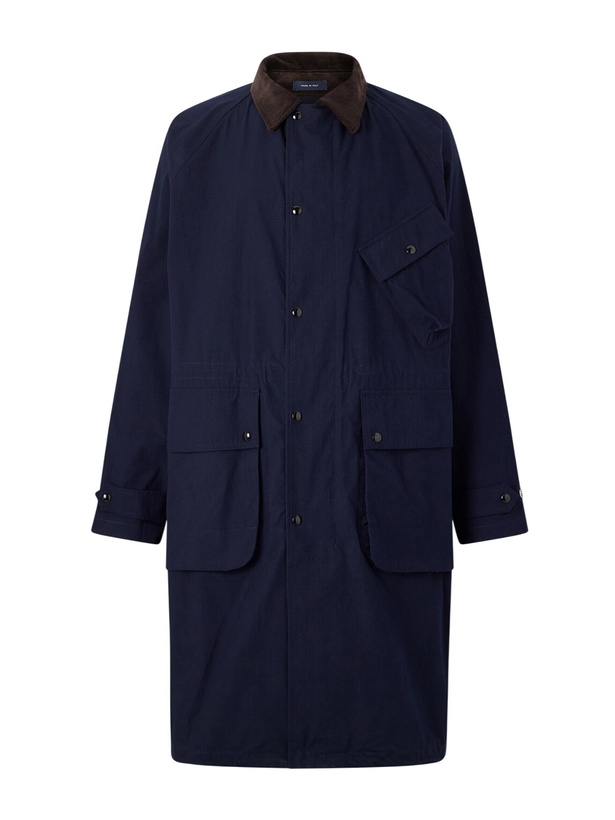 Photo: Drake's - Ripstop Cotton Jacket - Blue