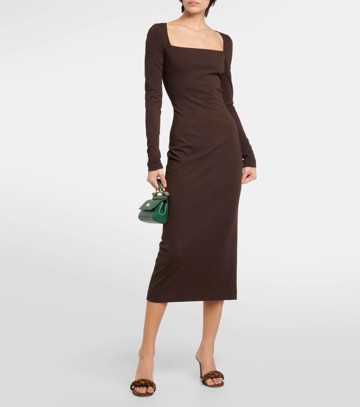 Gianvito Rossi Bijoux 85 leopard-print leather mules