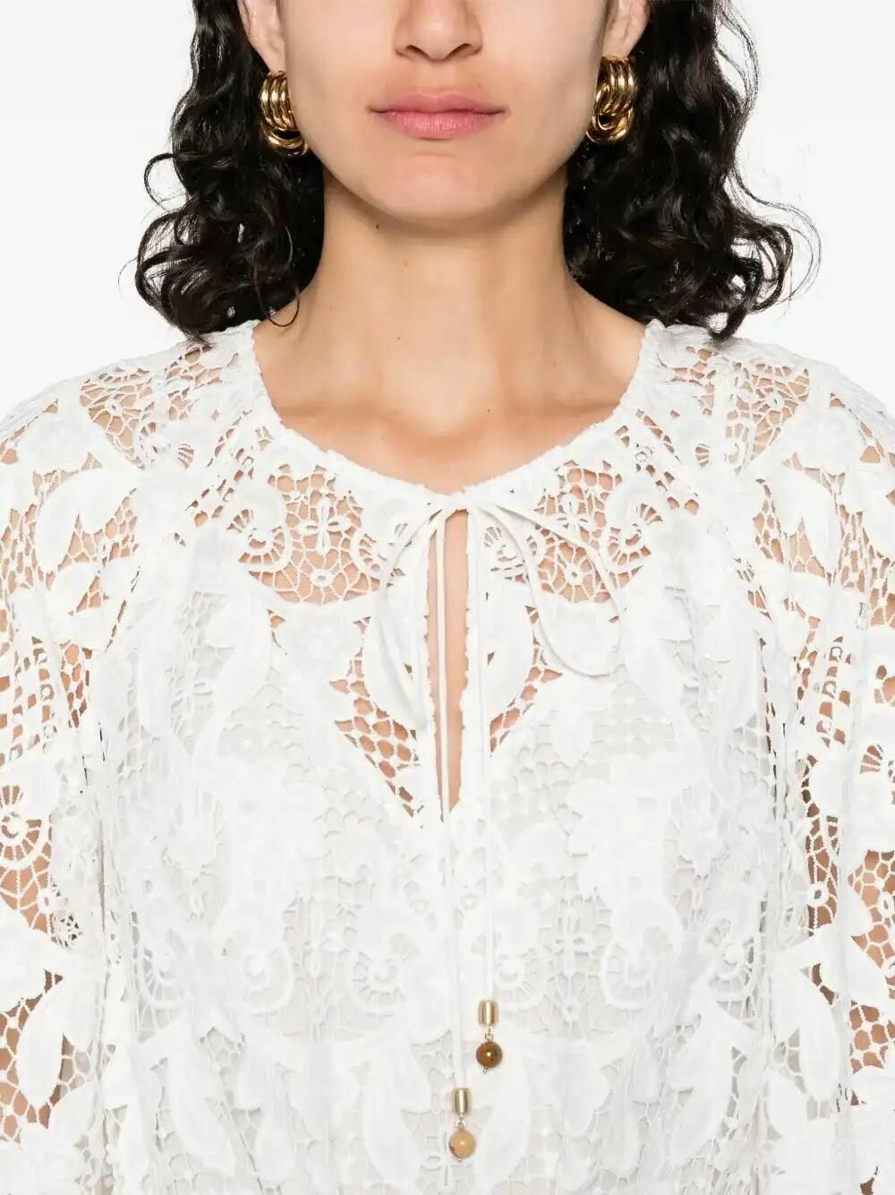 green emerald velvet dress Zimmermann Coco Lace Midi Dress in White – MAYFEYR