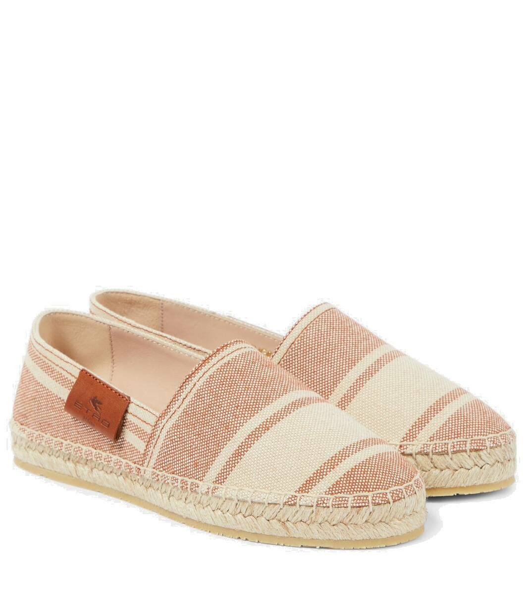 Etro Jacquard denim espadrilles Etro