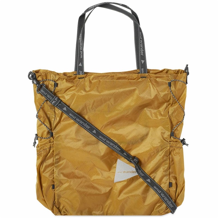 Photo: And Wander Men's Sil Tote Bag in Yellow