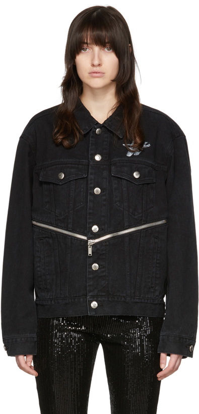 Photo: We11done Black Denim Jacket