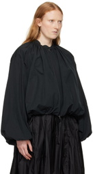 AMOMENTO Black Shirred Jacket
