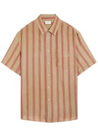 Saint Laurent Striped Satin-twill Shirt Multicoloured 1