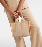 Chloé Woody Small raffia-effect tote bag