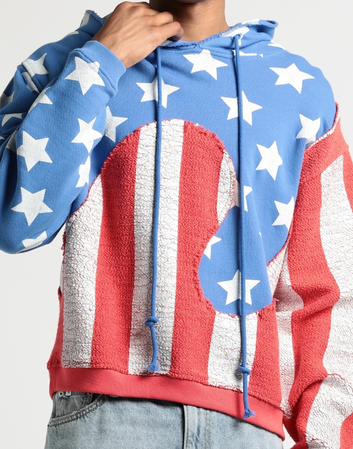 Erl Mens Sweatshirt Sky in Blue