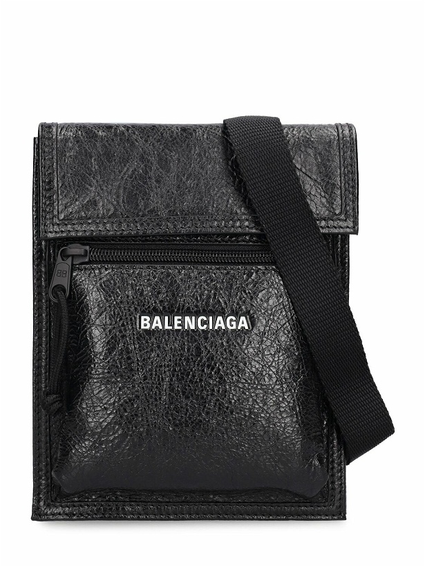 Photo: BALENCIAGA - Explorer Leather Crossbody Bag