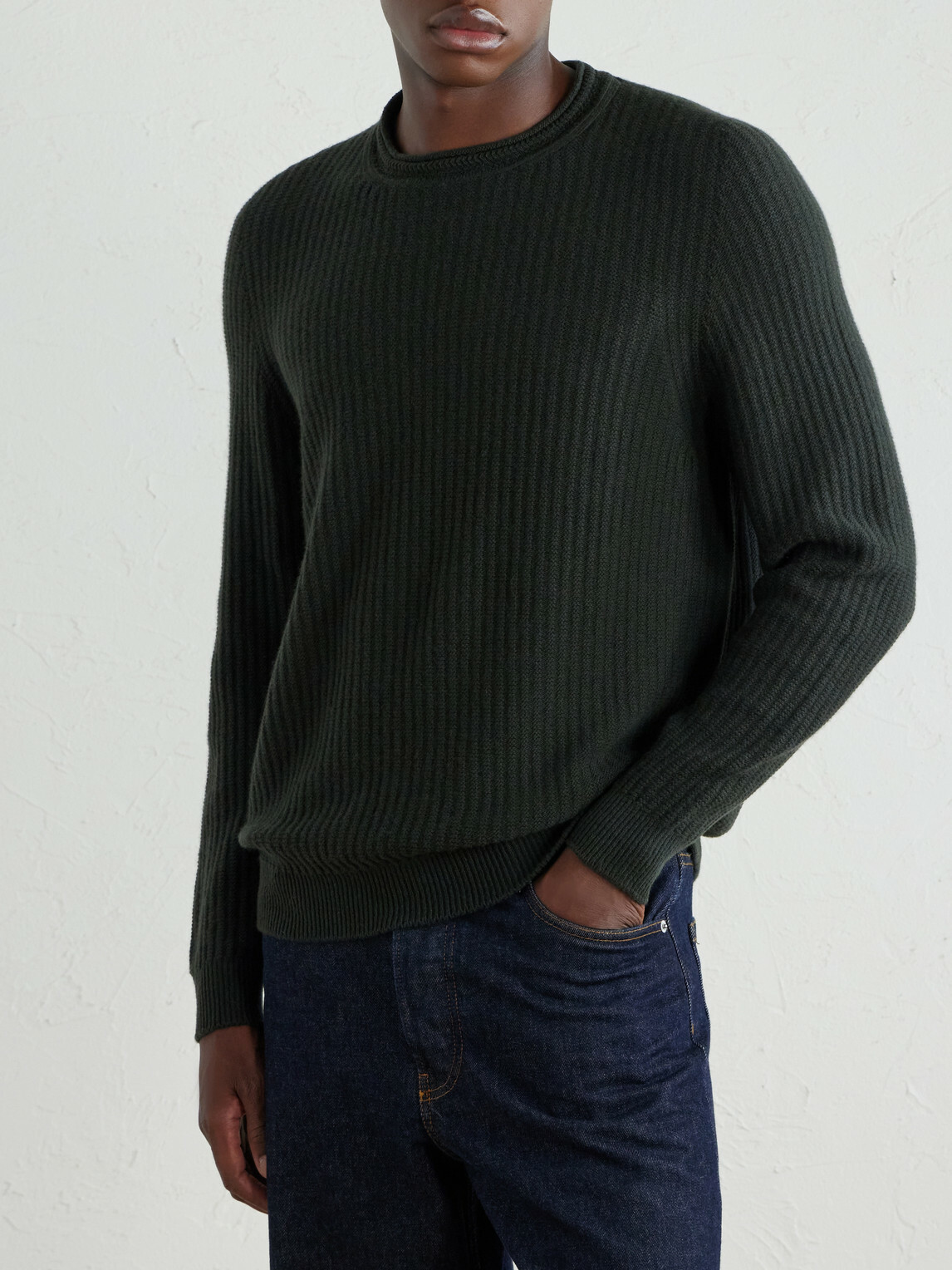 Inis Meáin - Merino Wool and Cashmere-Blend Sweater - Green