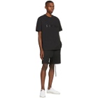 Essentials Black Fleece Lounge Shorts