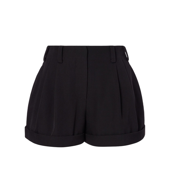 Photo: Givenchy Pleated wool grain de poudre shorts