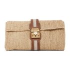 Mark Cross SSENSE Exclusive Beige and Brown Sylvette Clutch
