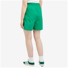Adidas Women's 3 Stripe Cargo Shorts in Green