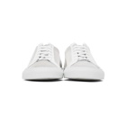 Common Projects White and Grey Mesh Achilles Sneakers