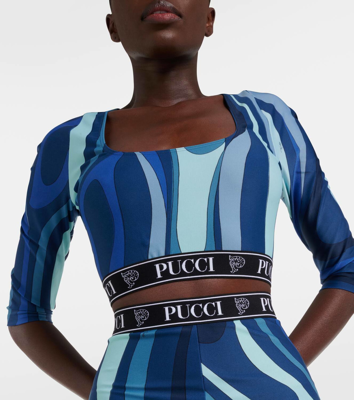 Pucci Printed sports bra