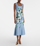 Carolina Herrera Floral silk-blend midi dress