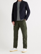 ASPESI - Tapered Garment-Dyed Cotton-Gabardine Cargo Trousers - Green - IT 52