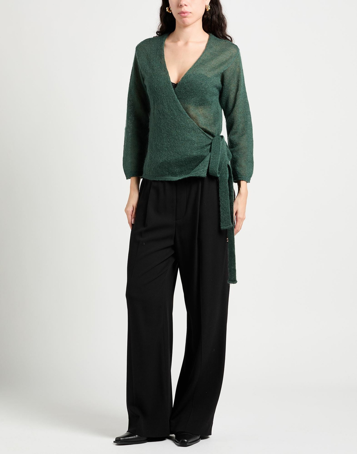 Crossley Womens Wrap cardigans Dark in Green